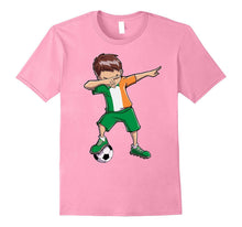 Soccer Boy Dabbing T Shirt Ireland Irish Football Boys Gifts