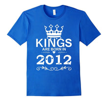 Kings Are Born in 2012 T-Shirt 5th Birthday Gift Boy Vintage