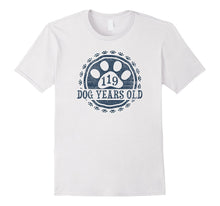 119 Dog Years Old 17 Human Yrs Old 17th Birthday Gift Shirt