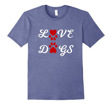 Love Dogs Paw Print Heart T-Shirt