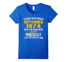 September 43th Birthday Gift Idea Born in 1974 T-Shirt