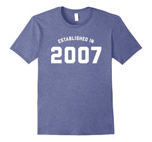 10th Birthday Gift Shirt - Established in 2007