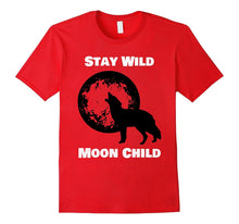 Stay Wild Moon Child Wold T-Shirt - Wolf Lovers Tee