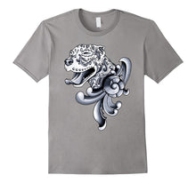 Ornamental Pitbull - Black and Gray Filigree Pit Bull