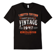 1947 T-Shirt 70th Birthday Gifts 70 Year Old B-Day VINTAGE