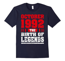 25 Years Old Birthday Gift Tee Born in October 1992 Shirt