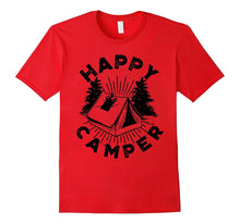 Happy Camper T-Shirt Funny Camping Shirts Cool Tees Tent