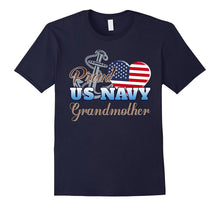Proud US Navy Grandmother Shirt - Patriotic Heart