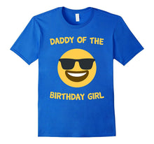 Mens Daddy of the Birthday Girl Emoji Party Gift T-Shirt
