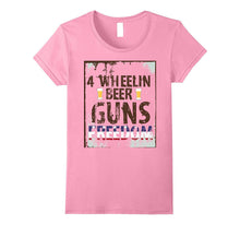 4 Wheelin Beers Guns Freedom Patriotic T-Shirt