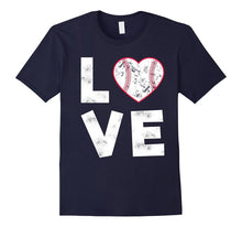 Baseball Softball Love Heart T Shirt for Mom, Dad or Team