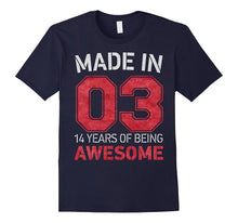 14th Birthday Gift T-Shirt Made in 03 Cute 14 Yrs Old Gift