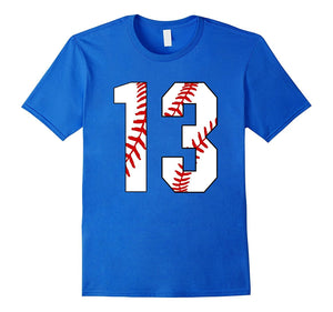 #13 Baseball Birthday Thirteen Baseball Mom