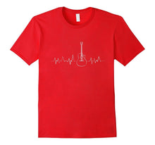 Guitar Lover Gifts Guitarist Heartbeat Pulse Funny T-Shirt