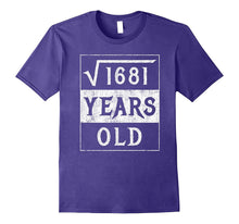 41st Birthday Gift Square Root 41 Yr Years Old Funny Shirt