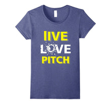 Live Love Pitch Softball Tshirts for Girls. Cute Player Tee