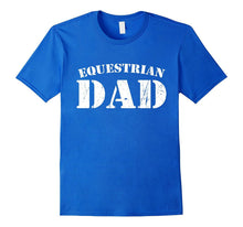 Mens Equestrian Dad Cute Horse Lover Father Distressed T-Shirt