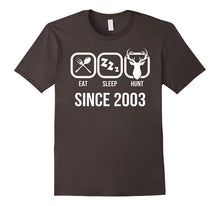 Eat Sleep Hunt Since 2003 T-Shirt 14th Birthday Gift Shirt