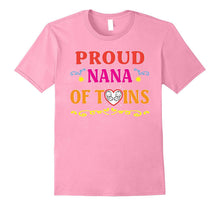 Proud Nana of Twins Happy Parents Day T-Shirt Gift