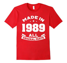 28th Birthday T-Shirt 28 Years Old Gift Tee Made in 1989