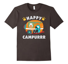 Happy Campurrr T-Shirt Funny Camping With Cats Camper