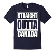 Straight Outta Canada T-Shirt Funny Canadian Gift Shirt