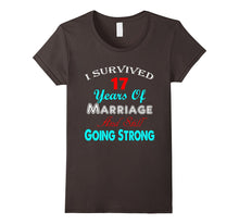 17th Wedding Anniversary Tshirt Marriage Husband Wife Couple
