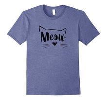 Meow Cute Kitten Face Funny National Cat Day Tshirt Tee