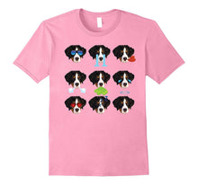 Nine Emoji Bernese Mountain Dog Emotion Face T-Shirt Gift