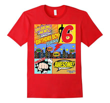 Superhero Birthday Shirt Boys 6 Amazing Awesome Super