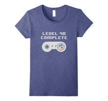 Level 40 Complete Retro Video Games 40th Birthday Fun TShirt