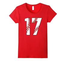 #17 Baseball 17th Birthday Seventeen Baseball Mom T-Shirt