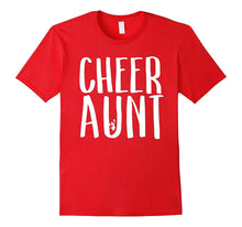 Cheer Aunt T Shirt for Proud Auntie of Cheerleaders Sports