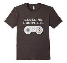 Level 40 Complete Retro Video Games 40th Birthday Fun TShirt
