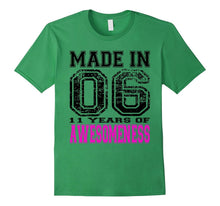 11th Birthday Gift Shirt Made in 06 11 Years of Awesomeness