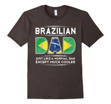 Mens Brazilian Dad Is Much Cooler Father's Day T-Shirt Flag