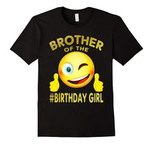 Brother of the Birthday Girl Smile Emoji T-Shirt Gift