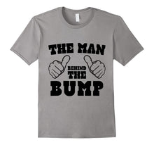 Mens the Man Behind the Bump Men's T Shirt