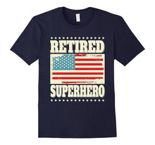 Retired Superhero Funny T-Shirt Retirement Retirees Legend