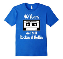 40th Wedding Anniversary Gift 40 Years T-Shirt Cassette Tape