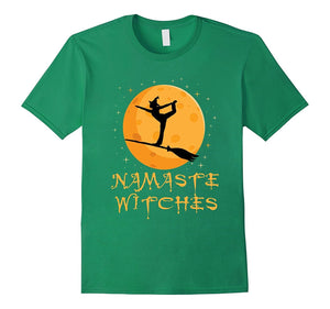 'Namaste Witches' Cute Witch Halloween Shirt