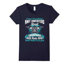 Funny Grandma Motorcycle Shirt Biker Some Knit Real Ride
