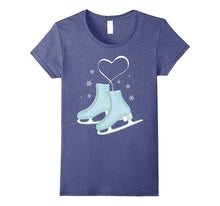 Figure Ice Skating Heart Tshirt - Figure Skater Love Gift