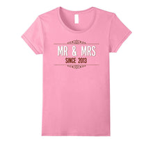 4th Wedding Anniversary Gift Shirt Mr and Mrs Since 2013