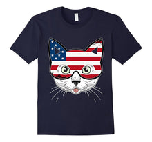 4th of July Cute Cat Independence Day T Shirt