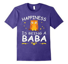 Happiness Is Being a Baba With Owl Funny T-Shirt Gift