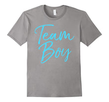 Team Boy Shirt Cute Blue Gender Reveal Announcement Tee