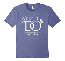 10th Wedding Anniversary T-Shirt Funny for Married in 2007 W