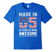 12th Birthday Gift T-Shirt Made in 05 Cute 12 Yrs Old Gift