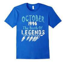 21 Year Old Shirt. Gift for Birthday October 1996 Shirt